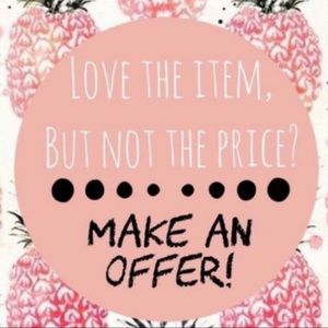 Love the item but not the price!? Make an offer ❤️